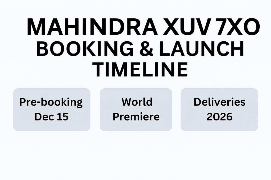 the-mahindra-xuv-7xo-booking-opens-dec-15-premieres-jan-5-with-deliveries-starting-in-2026