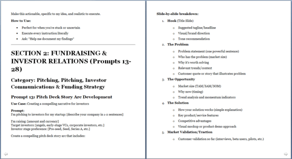 100+ AI Prompts for Startups & MSME - Sample 3