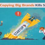 Small startups grow by thinking differently, not by copying big brands.