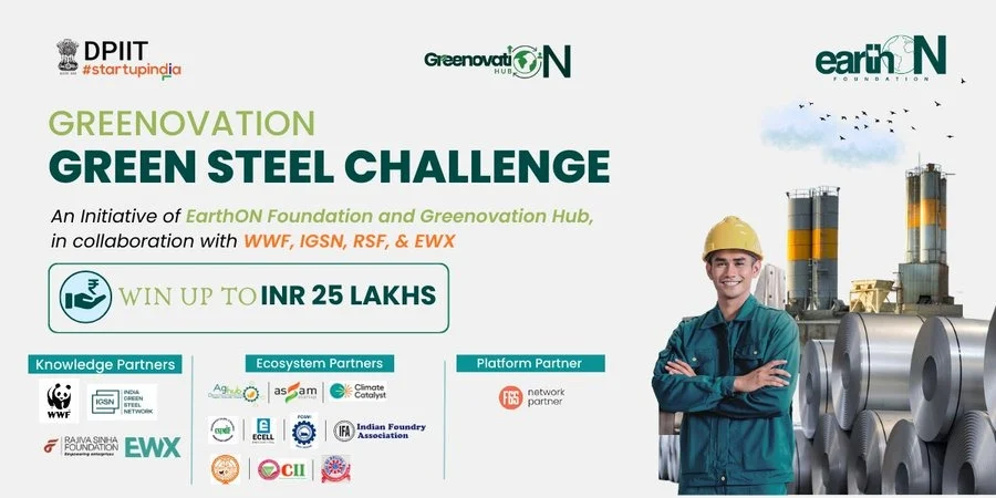 Greenovation Green Steel Challenge EarthON Foundation & Greenovation Hub (SwitchON Foundation)