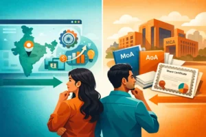 Visualising the choice between Startup India benefits and private registration structures