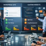 WordPress-vs-custom-website-comparison