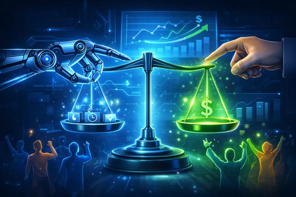 Smart vs manual bidding in Google Ads auction