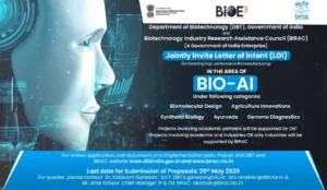 DBT–BIRAC Joint Call for Proposals on "Bio-AI