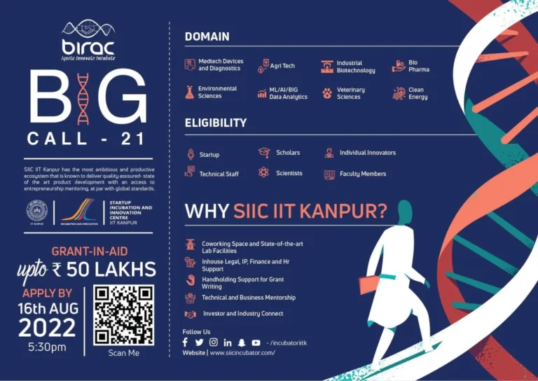 Biotechnology Ignition Grant Scheme (BIG)