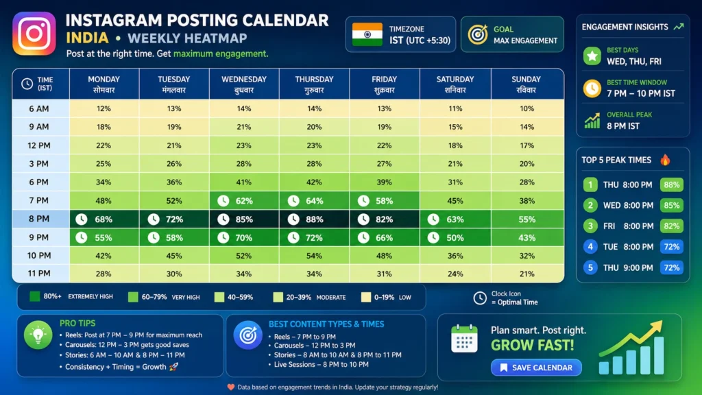 Best Time to Post on Instagram in India1